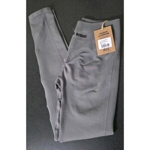 Better Bodies Scrunch Butt Gray High-Waist Stretch Leggings S Womans Gym Active